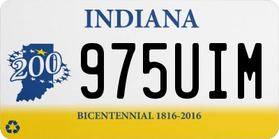 IN license plate 975UIM