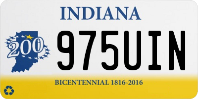 IN license plate 975UIN