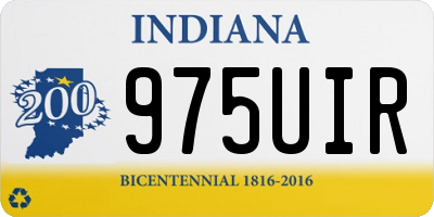 IN license plate 975UIR