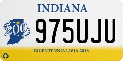 IN license plate 975UJU