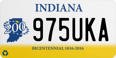 IN license plate 975UKA