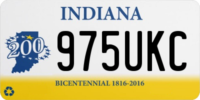 IN license plate 975UKC