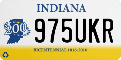 IN license plate 975UKR