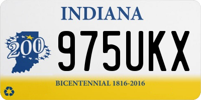 IN license plate 975UKX