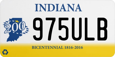 IN license plate 975ULB