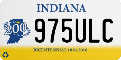 IN license plate 975ULC