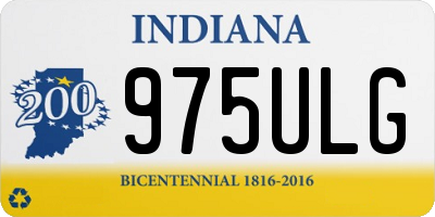 IN license plate 975ULG