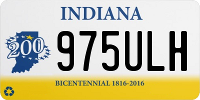 IN license plate 975ULH