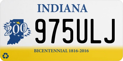 IN license plate 975ULJ