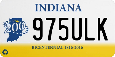 IN license plate 975ULK