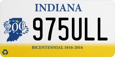 IN license plate 975ULL