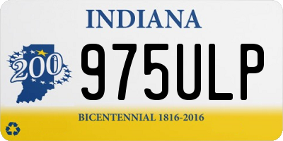 IN license plate 975ULP