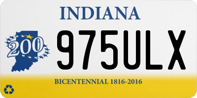 IN license plate 975ULX