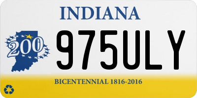 IN license plate 975ULY