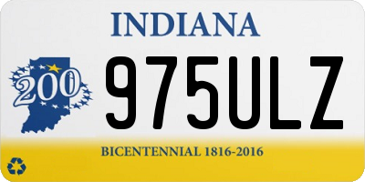 IN license plate 975ULZ