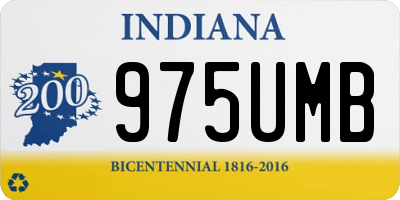 IN license plate 975UMB