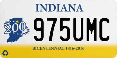 IN license plate 975UMC