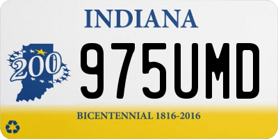 IN license plate 975UMD