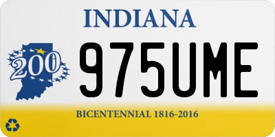IN license plate 975UME