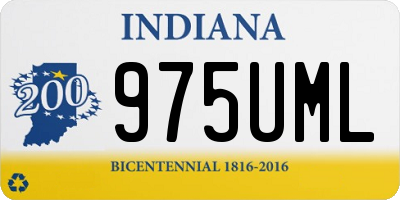 IN license plate 975UML