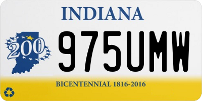 IN license plate 975UMW