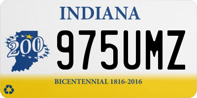 IN license plate 975UMZ