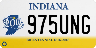 IN license plate 975UNG