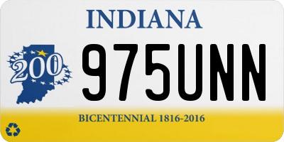 IN license plate 975UNN