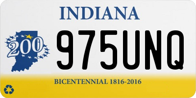 IN license plate 975UNQ