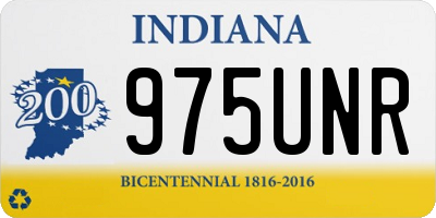 IN license plate 975UNR