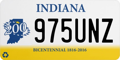 IN license plate 975UNZ