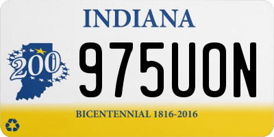 IN license plate 975UON