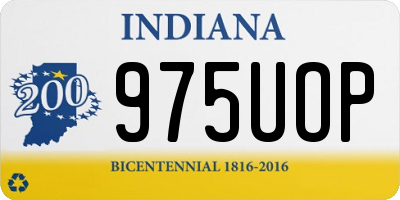IN license plate 975UOP