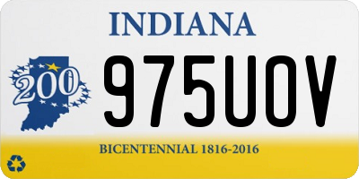 IN license plate 975UOV