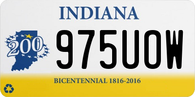 IN license plate 975UOW