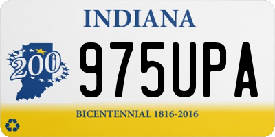 IN license plate 975UPA