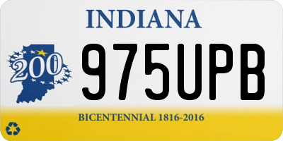 IN license plate 975UPB