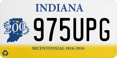IN license plate 975UPG