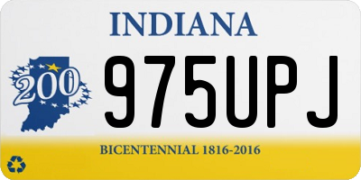 IN license plate 975UPJ