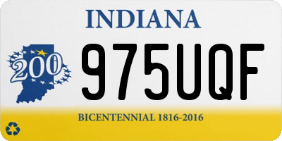IN license plate 975UQF