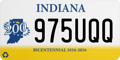 IN license plate 975UQQ