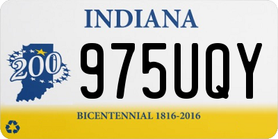IN license plate 975UQY