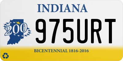 IN license plate 975URT