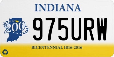 IN license plate 975URW