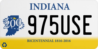 IN license plate 975USE