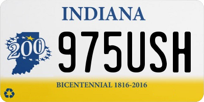 IN license plate 975USH