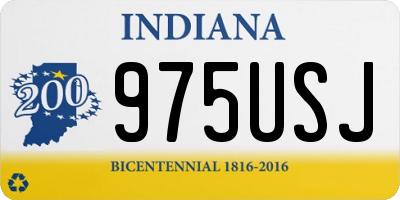 IN license plate 975USJ