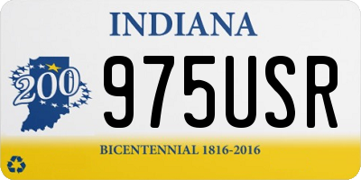 IN license plate 975USR