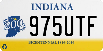 IN license plate 975UTF