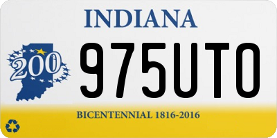IN license plate 975UTO